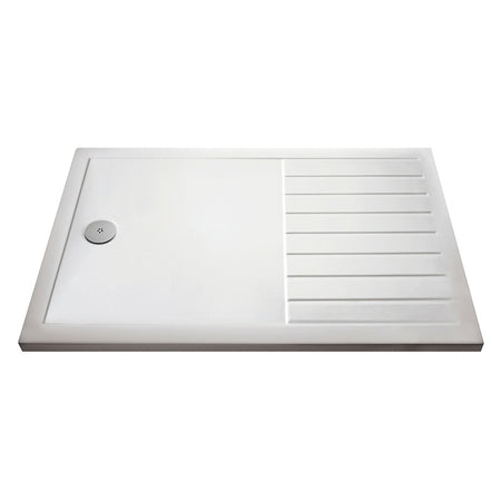 Nuie Rectangular Walk-In Slimline Shower Tray (3 sizes, White) - Brandnew Bathroom