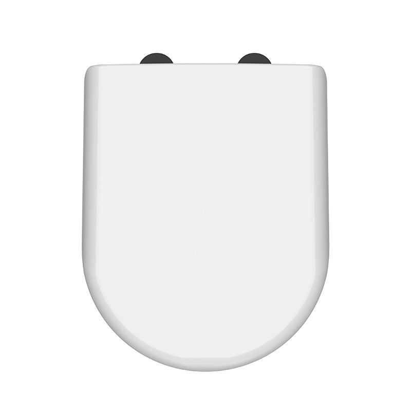 Nuie D Shaped Soft Close Toilet Seat (1 size, 2 colours) - Brand New Bathrooms