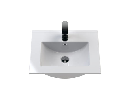 Hudson Reed Wall Hung Double Drawer 500mm Vanity Unit & Ceramic Minimalist Basin (1 size, 5 colours) - Brand New Bathrooms