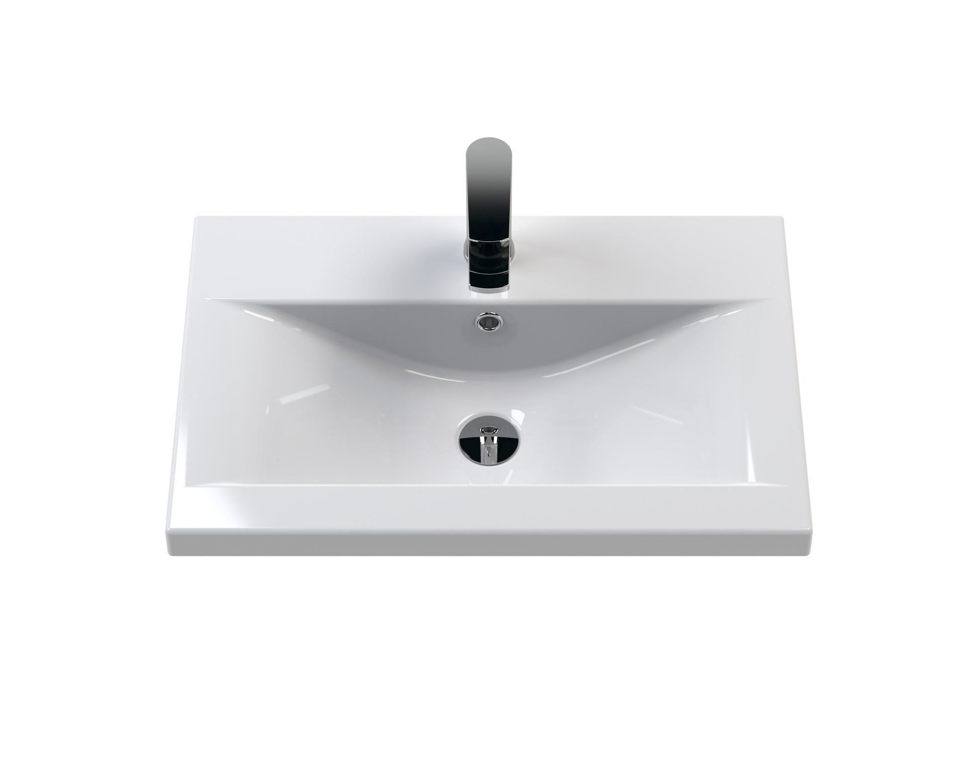 Hudson Reed Urban Wall Hung Double Drawer 600mm Vanity Unit with Mid-Edge Ceramic Basin (1 size, 5 colours) - Brand New Bathrooms