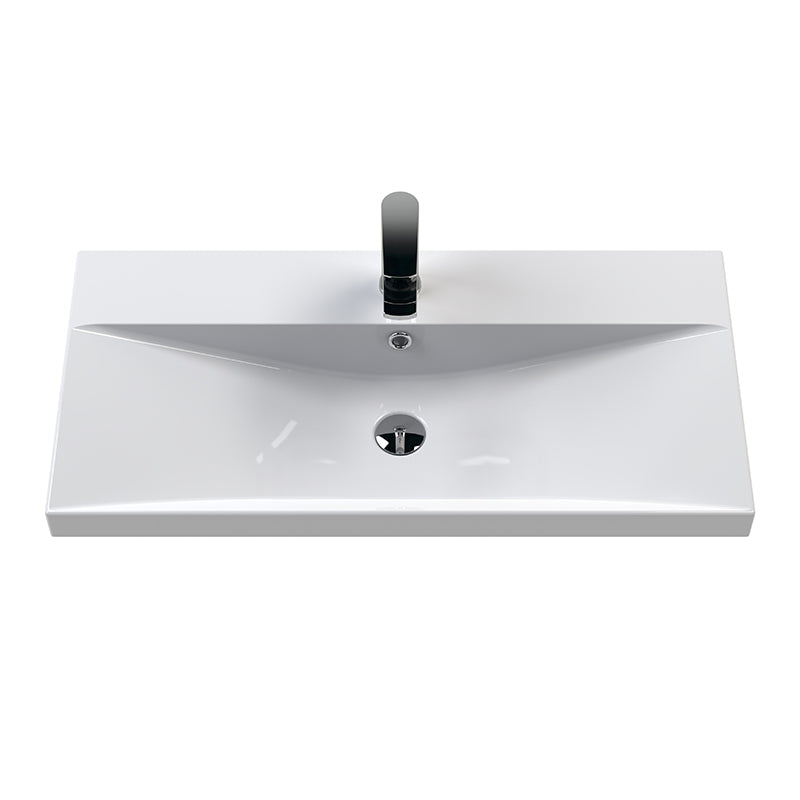 Hudson Reed Urban Floor Standing Double Door 800mm Vanity Unit with Thin-Edge Ceramic Basin (1 size, 5 colours) - Brand New Bathrooms