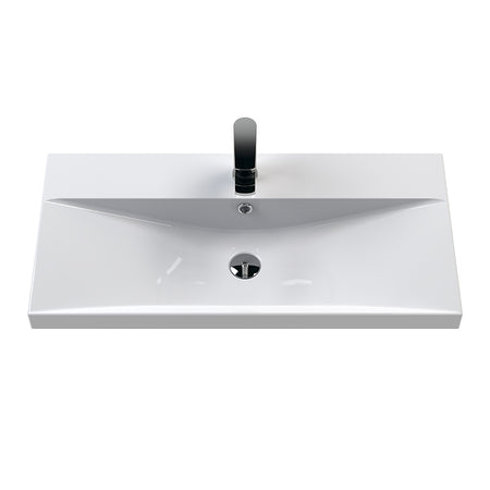 Hudson Reed Urban Floor Standing Double Door 800mm Vanity Unit with Thin-Edge Ceramic Basin (1 size, 5 colours) - Brand New Bathrooms