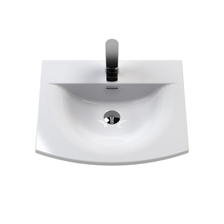 Hudson Reed Juno Floor Standing Double Door 500mm Vanity & Curved 1 Tap Hole Vitreous China Basin (1 size, 3 colours) - Brand New Bathrooms