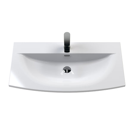 Hudson Reed Juno Floor Standing Double Door 800mm Vanity & Curved 1 Tap Hole Vitreous China Basin (1 size, 5 colours) - Brand New Bathrooms