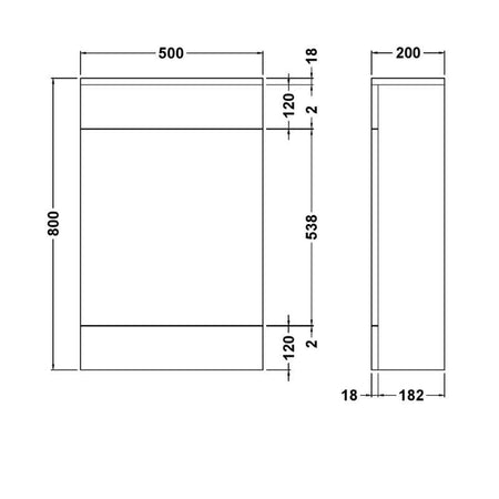 Nuie Eden Floor Standing WC Unit (1 size, Gloss White) - Brand New Bathrooms