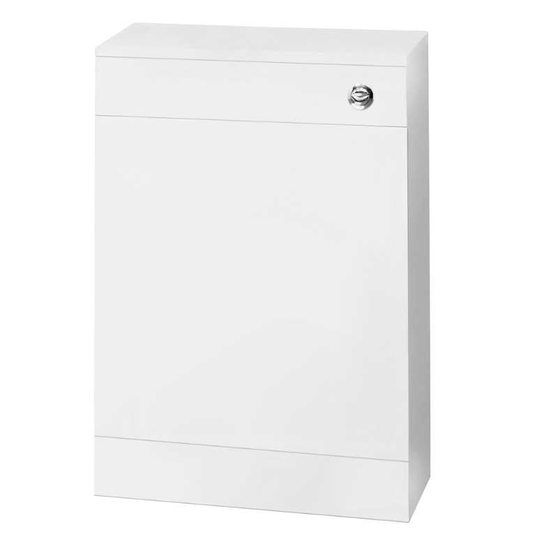 Nuie Mayford Floor Standing Slim WC Unit Including Concealed Cistern (1 size, Gloss White) - Brand New Bathrooms