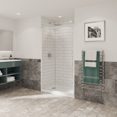 Coram Showers Optima 6 Sliding Shower Door (4 sizes, 4 colours) - Brand New Bathrooms