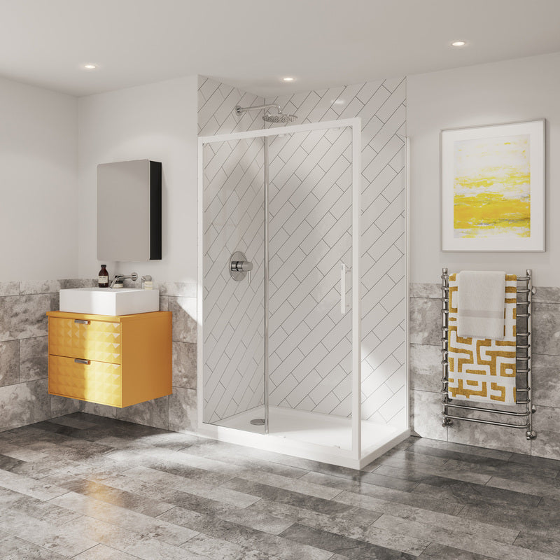 Coram Showers Optima 6 Side Panel (5 sizes, 4 colours) - Brand New Bathrooms