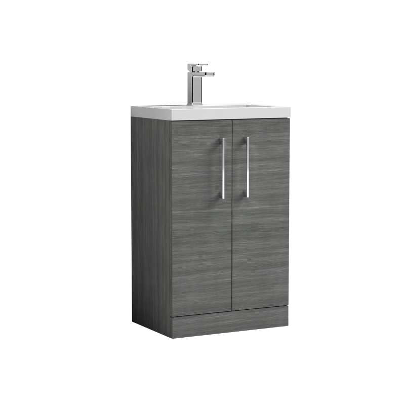 Nuie Arno Floor Standing 2-Door Vanity & Ceramic Basin (2 sizes, 8 colours) - Brand New Bathrooms