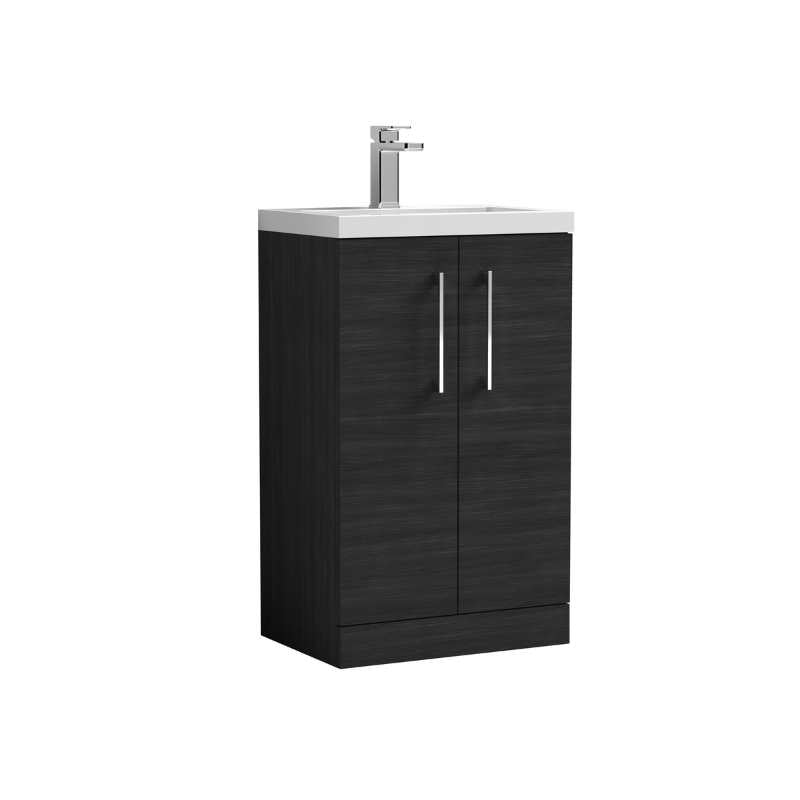 Nuie Arno Floor Standing 2-Door Vanity & Ceramic Basin (2 sizes, 8 colours) - Brand New Bathrooms