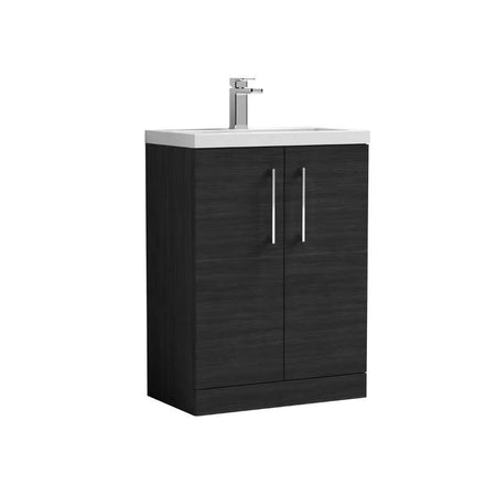 Nuie Arno Floor Standing 2-Door Vanity & Polymarble Basin (2 sizes, 8 colours) - Brand New Bathrooms