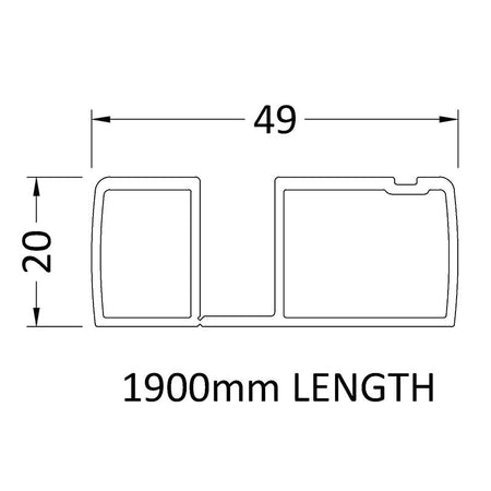 Nuie Rene Profile Extension Kit for Rene Enclosures (1 size, 3 colour) - Brandnew Bathroom