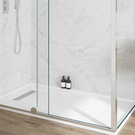 Brand New Bathrooms Glide 2000mm Corner Post Chrome - Brand New Bathrooms
