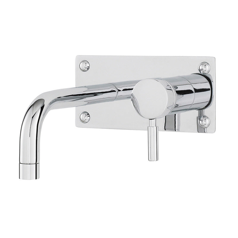 Hudson Reed Tec Single Lever Wall Mounted Basin Bath Filler (Chrome) - Brand New Bathrooms