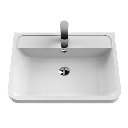 Hudson Reed Solar Floor Standing Double Drawer 600mm Vanity Unit with Polymarble Basin (1 size, 4 colours) - Brand New Bathrooms