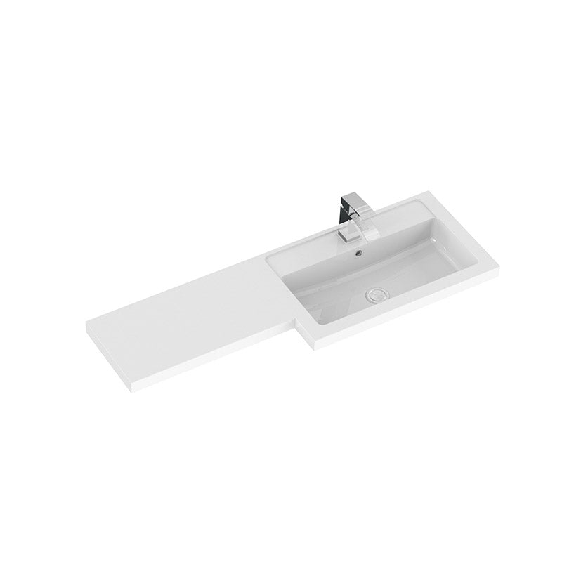 Hudson Reed Fusion Floor Standing Double Door Vanity Basin Unit & WC Unit - Right Hand Combination (1 size, 5 colours) - Brand New Bathrooms