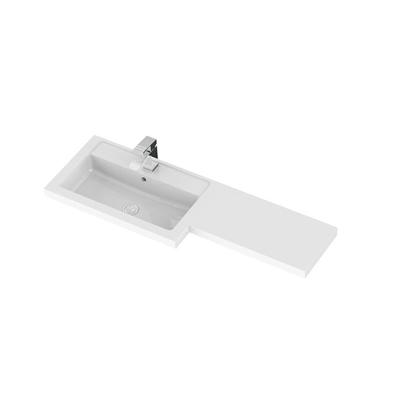 Hudson Reed Fusion Floor Standing 1100mm Double Door Vanity Unit, Basin & WC Unit - Left Hand Combination (1 size, 5 colours) - Brand New Bathrooms