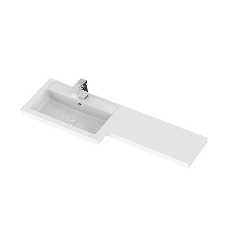 Hudson Reed Fusion Floor Standing Four Door 1200mm Vanity Unit & Basin - Left Hand Combination (1 size, 5 colours) - Brand New Bathrooms
