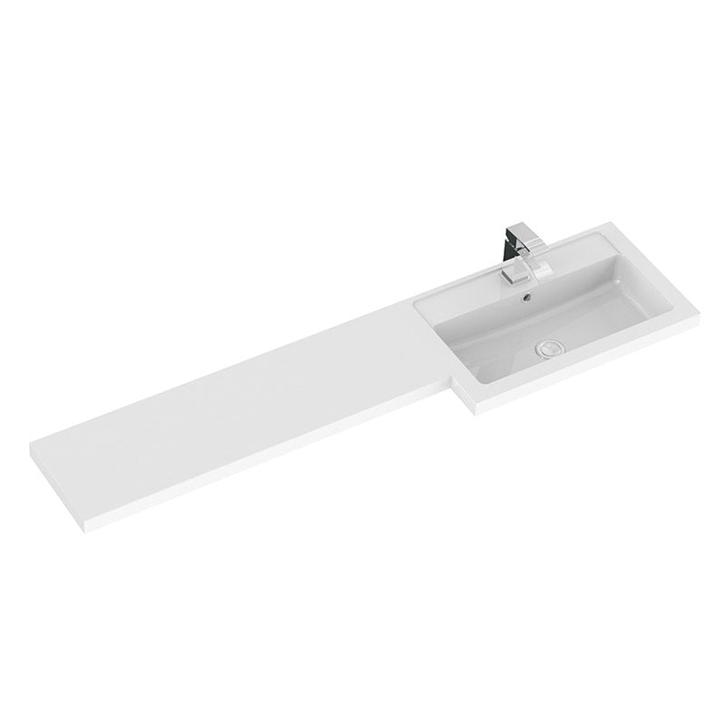Hudson Reed Fusion Floor Standing Triple Door 1500mm Vanity Basin & WC Unit - Right Hand Combination (1 size, 5 colours) - Brand New Bathrooms