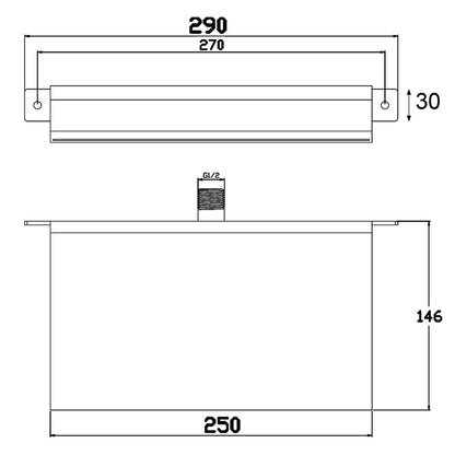 Nuie Astra Bath Filler (Chrome) - Brandnew Bathroom