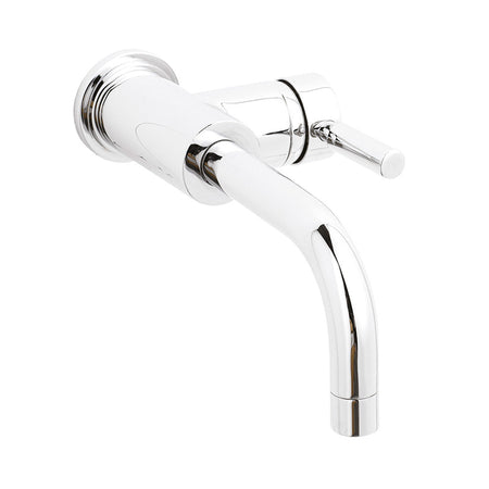 Hudson Reed Tec Single Lever Wall Mounted Basin Mixer (1 size, Chrome) - Brand New Bathrooms