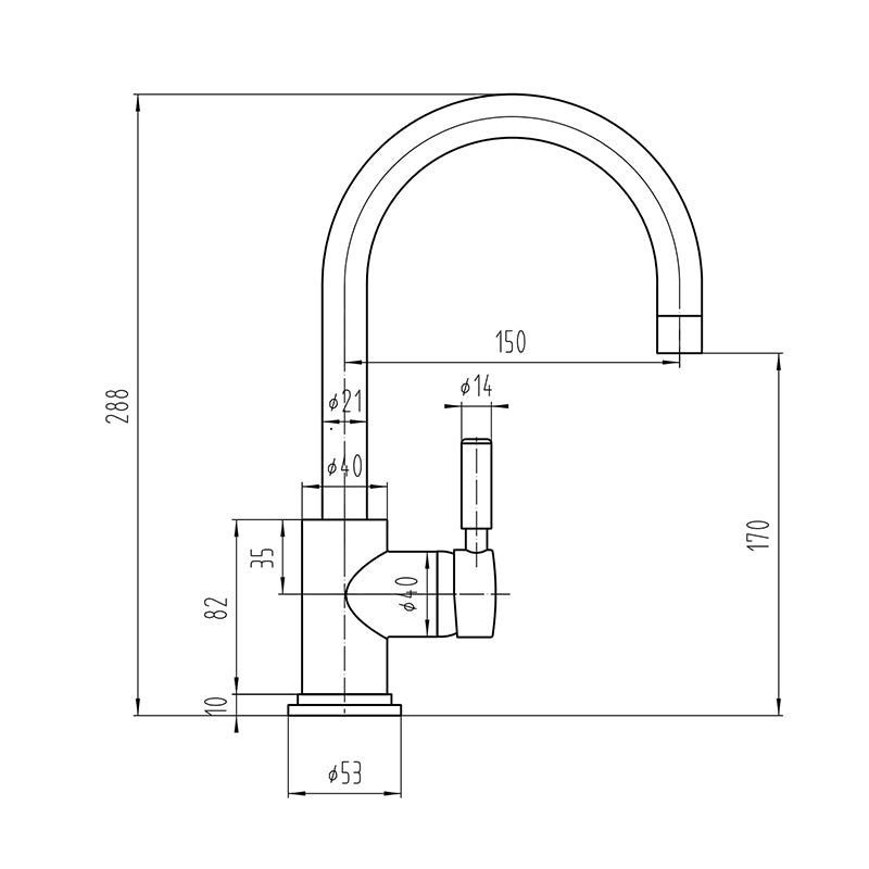 Hudson Reed Tec Single Lever Mono Basin Mixer (1 size, 2 colours) - Brand New Bathrooms