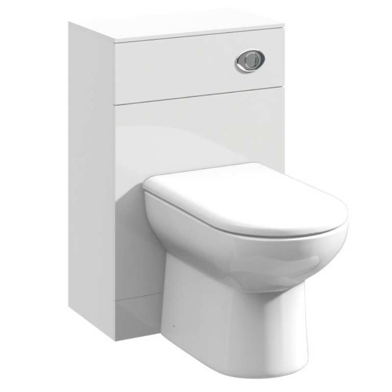 Nuie Mayford Floor Standing WC Unit (4 sizes, Gloss White) - Brand New Bathrooms