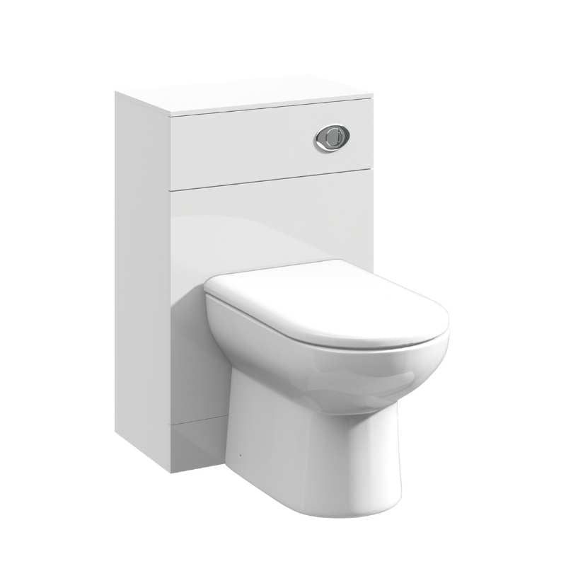 Nuie Mayford Floor Standing WC Unit (4 sizes, Gloss White) - Brand New Bathrooms