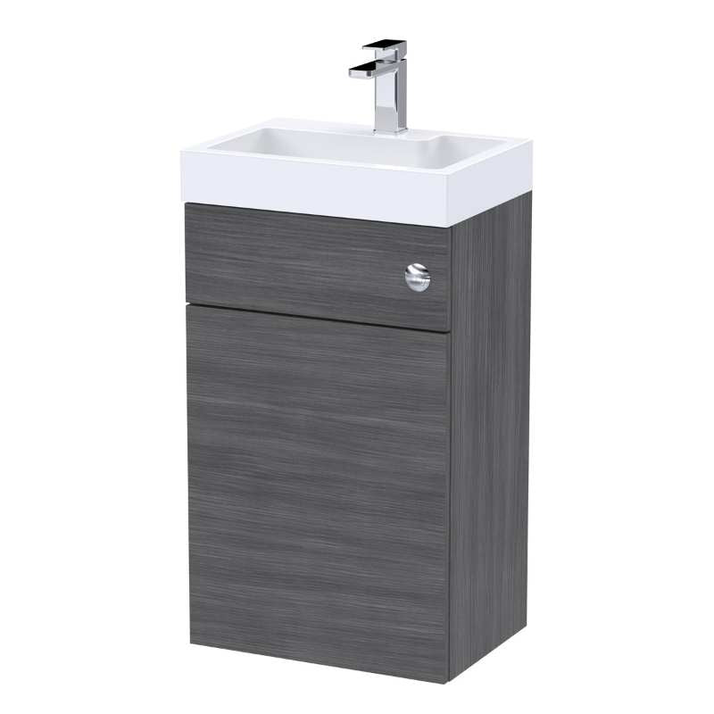 Nuie Athena 2 In 1 Floor Standing Vanity Unit with Basin, WC Unit and Concealed Cistern (2 size, 3 colours) - Brand New Bathrooms