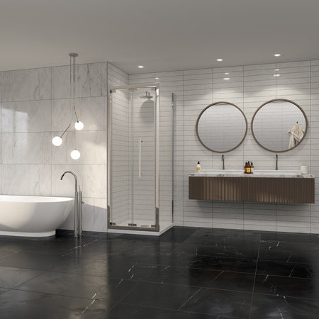 Coram Showers Premier 8 Side Panel (5 sizes, Chrome) - Brand New Bathrooms