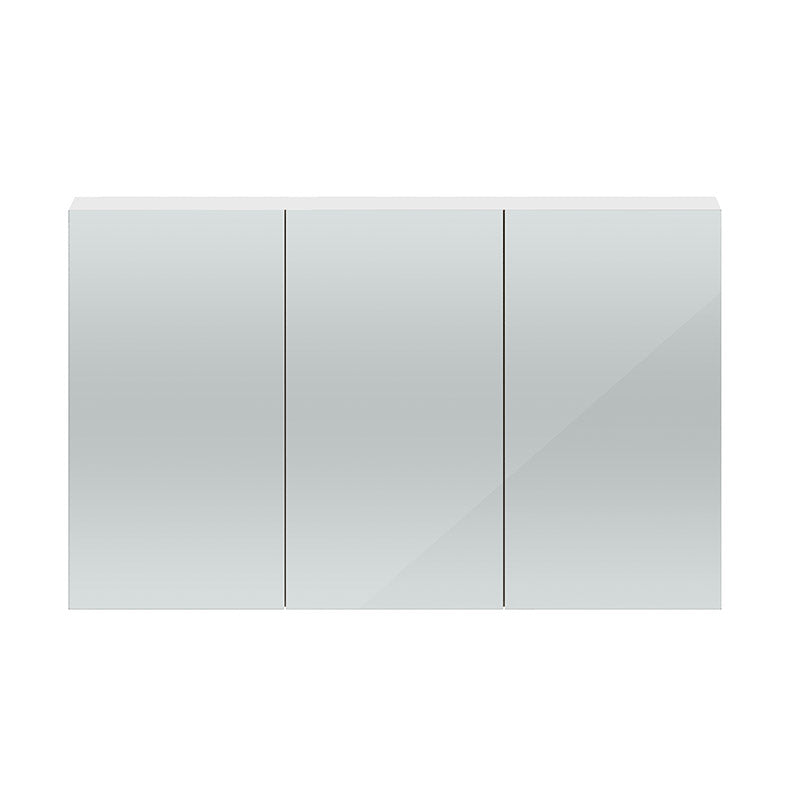 Hudson Reed Quartet Wall Hung Triple Door 1350mm Mirror Cabinet (1 size, 3 colours) - Brand New Bathrooms