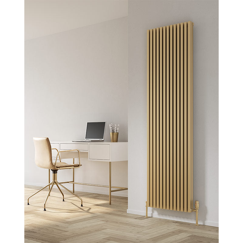Reina Albano Vertical Aluminium Radiator (6 sizes, 4 colours) - Brand New Bathrooms