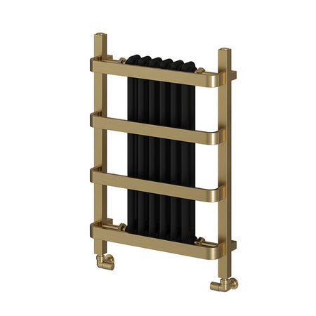 Reina Regina Vertical Mild Steel Towel Radiator (2 sizes, Brushed Brass) - Brand New Bathrooms