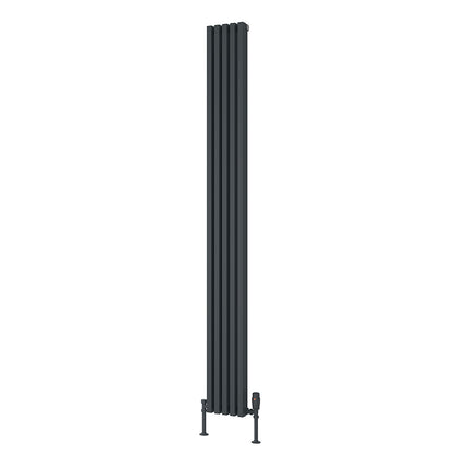 Reina Albano Vertical Aluminium Radiator (6 sizes, 4 colours) - Brand New Bathrooms