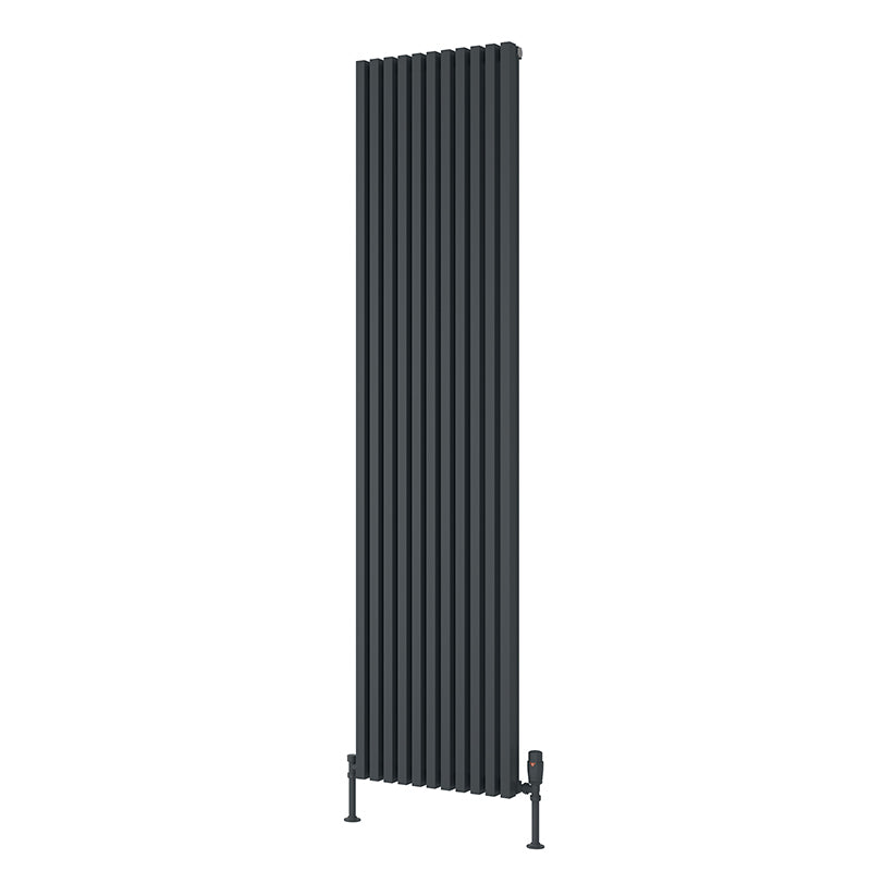 Reina Albano Vertical Aluminium Radiator (6 sizes, 4 colours) - Brand New Bathrooms