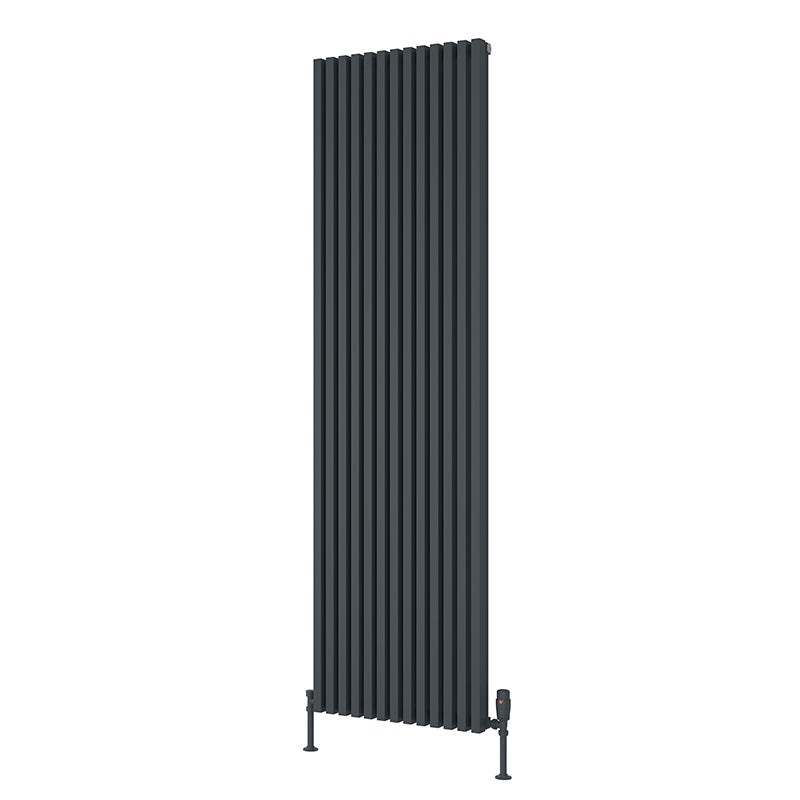Reina Albano Vertical Aluminium Radiator (6 sizes, 4 colours) - Brand New Bathrooms