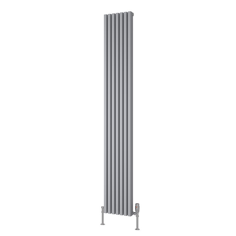 Reina Albano Vertical Aluminium Radiator (6 sizes, 4 colours) - Brand New Bathrooms
