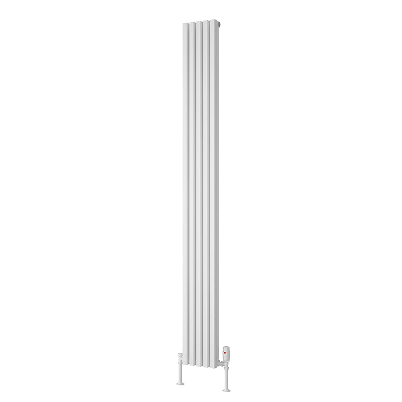 Reina Albano Vertical Aluminium Radiator (6 sizes, 4 colours) - Brand New Bathrooms