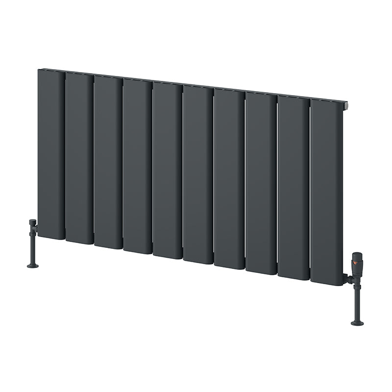Reina Caldaro Horizontal Aluminium Radiator (4 sizes, 2 colours) - Brand New Bathrooms