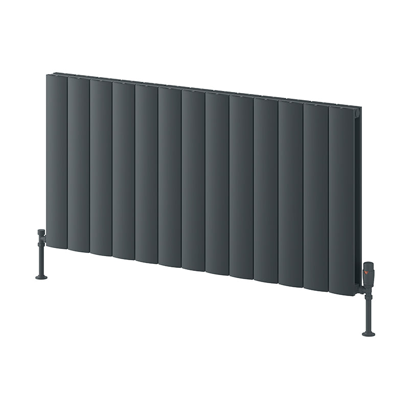 Reina Loco Horizontal Aluminium Radiator (5 sizes, 2 colours) - Brand New Bathrooms