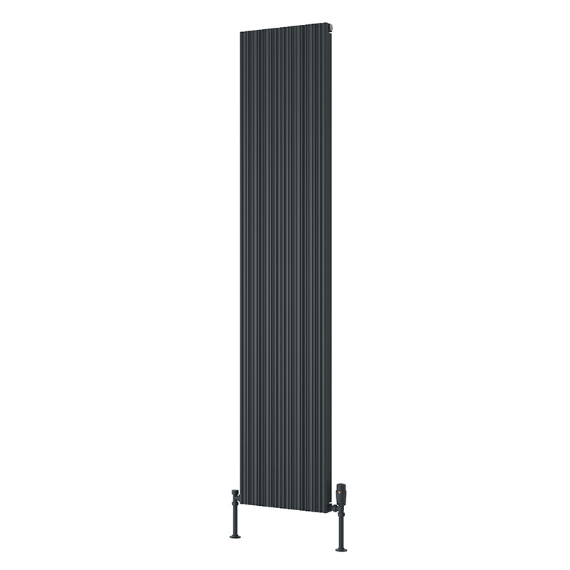 Reina Melvin Vertical Aluminium Radiator (2 sizes, 5 colours) - Brand New Bathrooms
