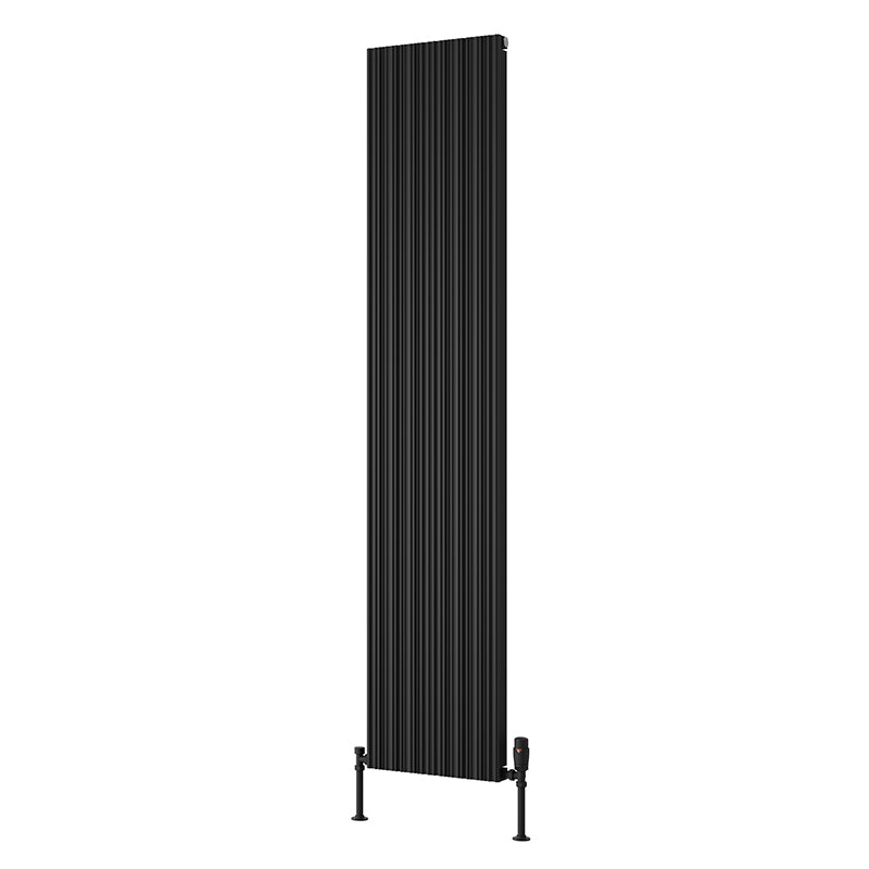 Reina Melvin Vertical Aluminium Radiator (2 sizes, 5 colours) - Brand New Bathrooms