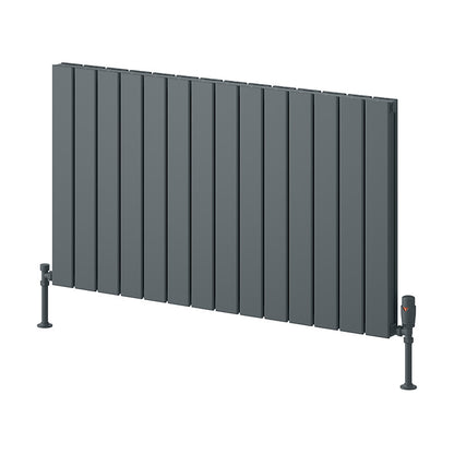 Reina Piatto Horizontal Aluminium Radiator (6 sizes, 2 style, 2 colours) - Brand New Bathrooms