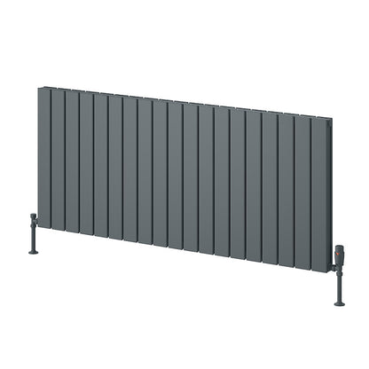 Reina Piatto Horizontal Aluminium Radiator (6 sizes, 2 style, 2 colours) - Brand New Bathrooms