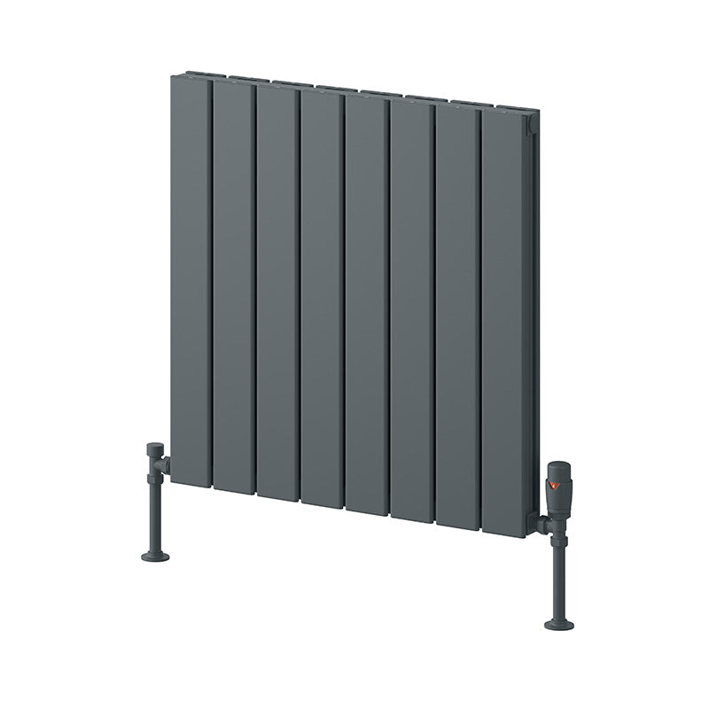 Reina Piatto Horizontal Aluminium Radiator (6 sizes, 2 style, 2 colours) - Brand New Bathrooms