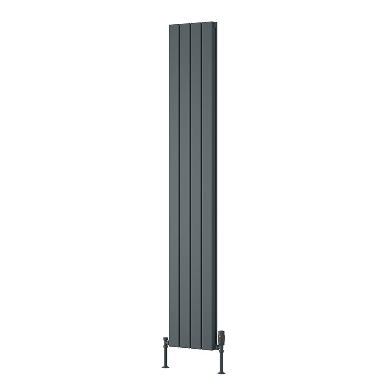 Reina Piatto Vertical Aluminium Radiator (6 sizes, 2 style, 2 colours) - Brand New Bathrooms