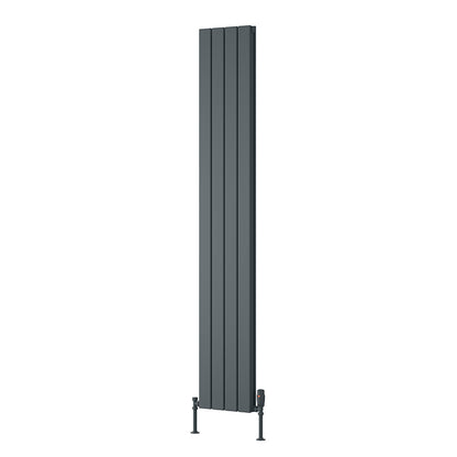 Reina Piatto Vertical Aluminium Radiator (6 sizes, 2 style, 2 colours) - Brand New Bathrooms