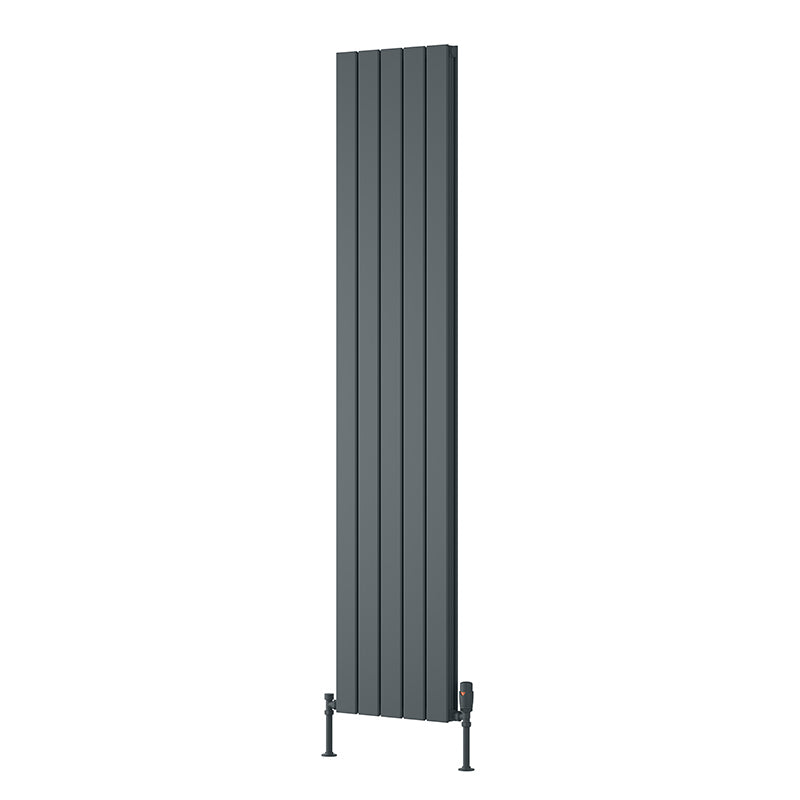 Reina Piatto Vertical Aluminium Radiator (6 sizes, 2 style, 2 colours) - Brand New Bathrooms