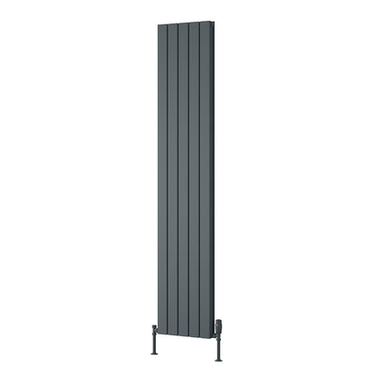Reina Piatto Vertical Aluminium Radiator (6 sizes, 2 style, 2 colours) - Brand New Bathrooms