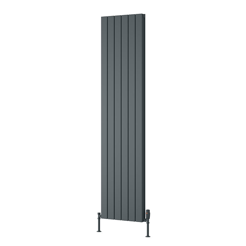 Reina Piatto Vertical Aluminium Radiator (6 sizes, 2 style, 2 colours) - Brand New Bathrooms